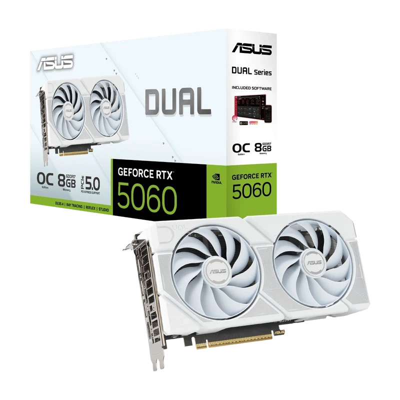 FOR SALE Asus GeForce RTX 5060 Dual OC White 8GB GDDR7